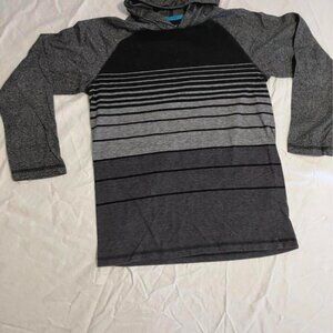 Boy’s Size XL Ruff Hewn grey and black hooded shirt